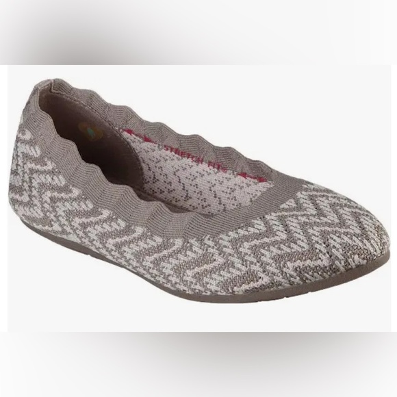 Skechers Cleo 2.0 Like Treasure Flat, Women's Size 10, Taupe - Picture 1 of 9